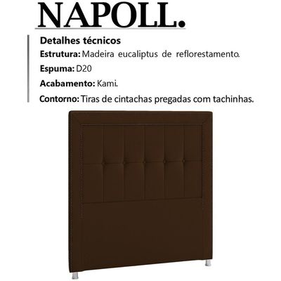 Cabeceira Solteiro 90 Cm Napoll Veludo Sl 942 Peer Sl 942