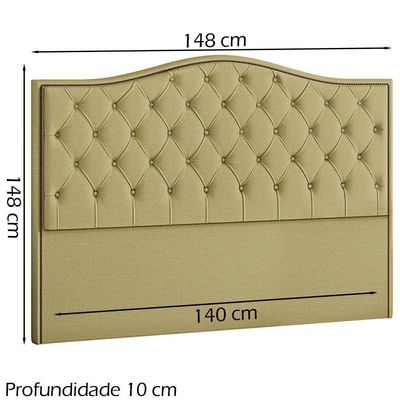 Cabeceira Casal 140 Cm Vien Linho Sl 75 Peer Sl 75