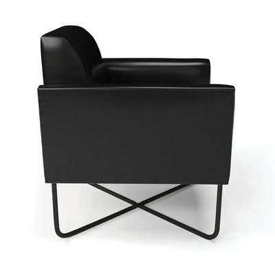 Poltrona Base X Industrial Preto Marisa Corano D03 - D\'rossi Cor Preto