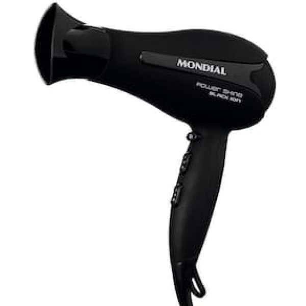 Secador de Cabelos Mondial Power Shine Black SC-13 2000W - Preto Preto / 220