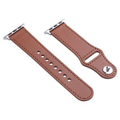 Pulseira De Couro Para Apple Watch 38 / 40 / 41Mm - Marrom - Gshield