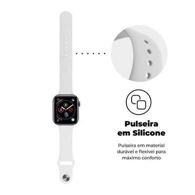 Pulseira Para Apple Watch 49Mm Ultra Fit - Branco - Gshield