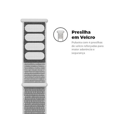 Pulseira Para Apple Watch 38 / 40 / 41Mm Ballistic - Branco - Gshield