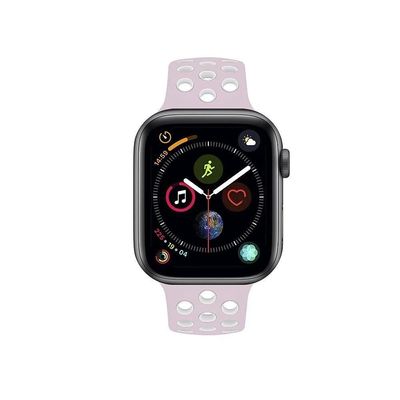 Pulseira Para Apple Watch Armor Running 49Mm- Rosa E Branco - Gshield