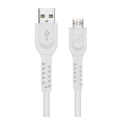 Kit Carregador Turbo Triplo + Cabo Dual Shock Micro Usb V8 Branco - Gshield