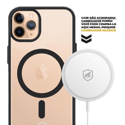 Capa Case Capinha Magsafe Para Iphone 11 Pro Max - Preta - Gshield