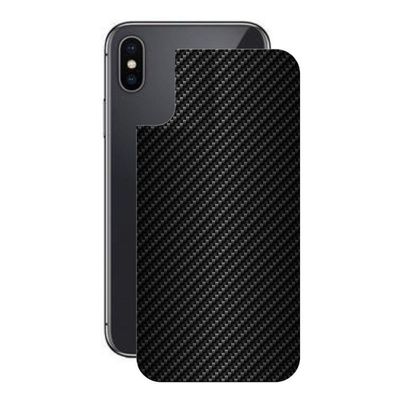Película Iphone Xs Max-Traseira Fibra Carbono Preta-Gshield