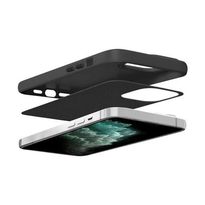 Capa Para Iphone 11 Pro Max - Couro Dual Preta - Gshield