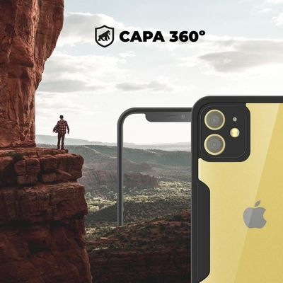 Capa 360 Para Iphone 11 - Preta - Frente E Verso- Gshield