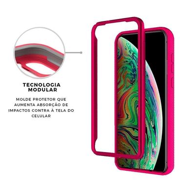 Capa Case Capinha Stronger Rosa Para Iphone Xs - Gshield