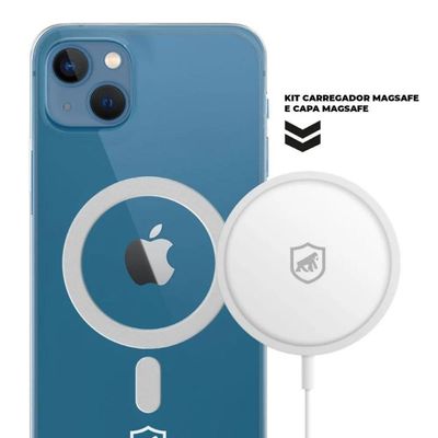 Kit Magsafe - Carregador E Capa Case Capinha Para Iphone 13 - Gshield