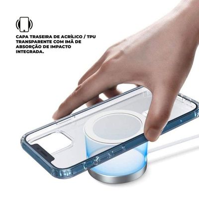 Kit Magsafe - Carregador E Capa Case Capinha Para Iphone 12 - Gshield