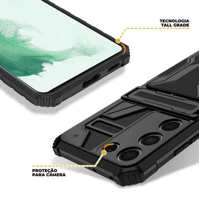 Capa Case Capinha Guardian Para Samsung Galaxy S22 Plus - Preta - Gshield