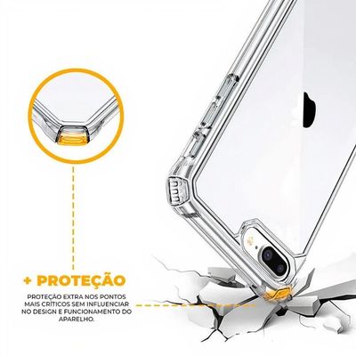 Capa Case Capinha Para Iphone 7 Plus / 8 Plus - Clear Proof - Gshield