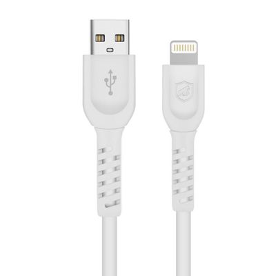 Cabo Dual Shock ( Iphone / Ipad ) Lightning - Branco - 1,2M (Mfi Homologado) - Gshield