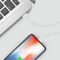 Cabo Dual Shock ( Iphone / Ipad ) Lightning - Branco - 1,2M (Mfi Homologado) - Gshield