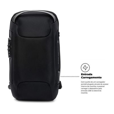 Mochila Transversal De Ombro Locker - Com Antifurto - Gshield