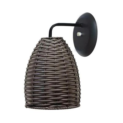 Arandela Junco Retro Marrom Tabaco Bivolt