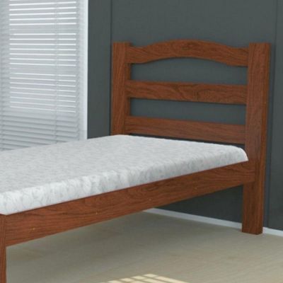 Cama Robusta Arauna Amendoa Com Colchão D23 Prorelax Imbuia / Pastel
