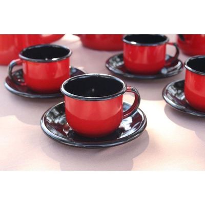 Caneca Com Bico Esmaltada Vermelho 1 L Ewel