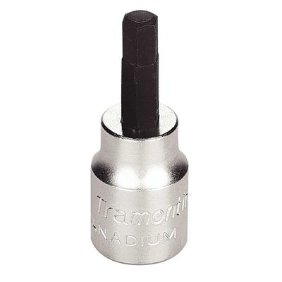 Soquete Em Aço Cromo Vanádio Ponta Hexagonal 6 Mm - Encaixe 3/8" Tramontina Pro Tramontina