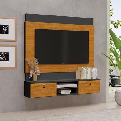 Home Nápoles Para Tv Até 75 Polegadas Freijó Preto