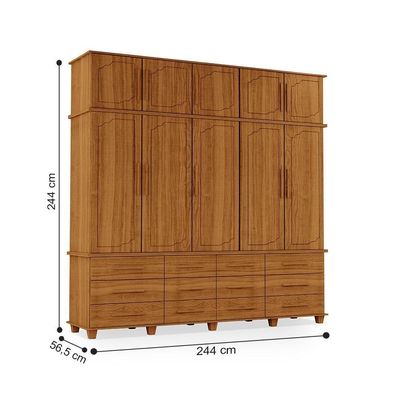Guarda-roupa Com 5 Portas Nancy Carvalho New