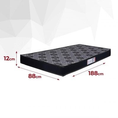 Colchão Solteiro Espuma D23 Pro Confort 88x188x12cm Preto Preto