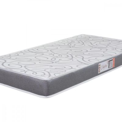 Colchão Solteiro Espuma D33 Pro Confort 78x188x12cm Cinza Cinza