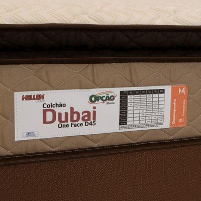 Colchão Solteiro Espuma D45 Pillow Top Dubai 88x188x24cm Bordô