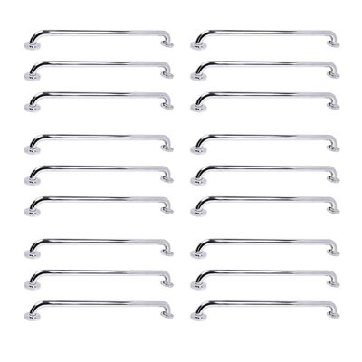 Alça De Apoio Barra 70cm Inox Kit 18 Unidades Idoso Cadeirante Deficiente Banheiro Box Parede