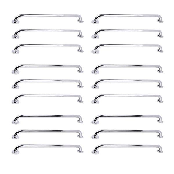 Alça De Apoio Barra 70cm Inox Kit 18 Unidades Idoso Cadeirante Deficiente Banheiro Box Parede