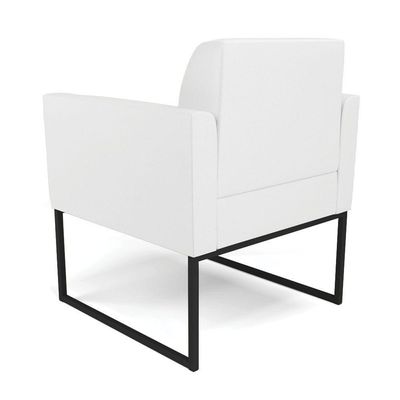 Kit 2 Poltronas Base Industrial Preto Marisa Corino D03 - D\'rossi Cor Branco