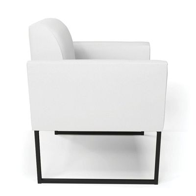 Kit 2 Poltronas Base Industrial Preto Marisa Corino D03 - D\'rossi Cor Branco