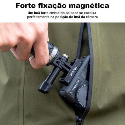 Adaptador Magnético Dois Pinos Para Dji Osmo Action 3 - Telesin