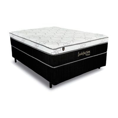 Colchão King Molas Ensacadas Visco Lucksfaction Black Euro Pillow (193x203x36) Luckspuma