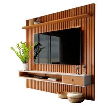 Home Para Sala De Estar 250cm Tv 75 Polegadas 61x Off White Nature Tebar Off White Nature