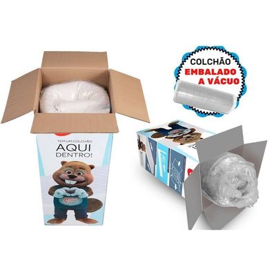 Colchão King Enrolado A Vácuo Espuma D33 Gel Comfort Double Bed In Box (193x203x17)