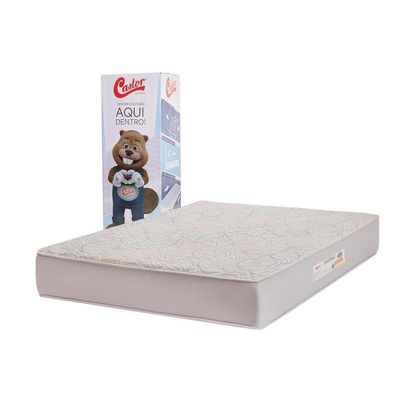 Colchão King Enrolado A Vácuo Visco Gel Molas Ensacadas Double Bed In Box (193x203x25)