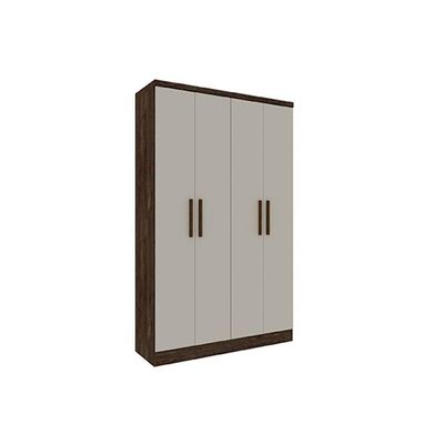 Guarda Roupa Solteiro 4 Portas E 2 Gavetas Amsterdam Cinamomo - Tcil Móveis