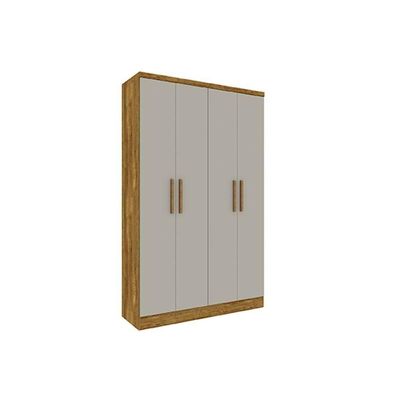 Guarda Roupa Solteiro 4 Portas E 2 Gavetas Amsterdam Cinamomo - Tcil Móveis