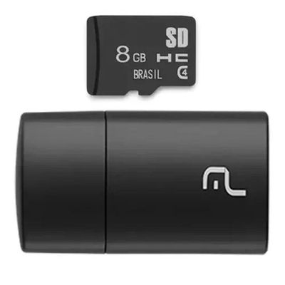 Cartão De Memória Multilaser 8gb 2 Em 1 Mc161