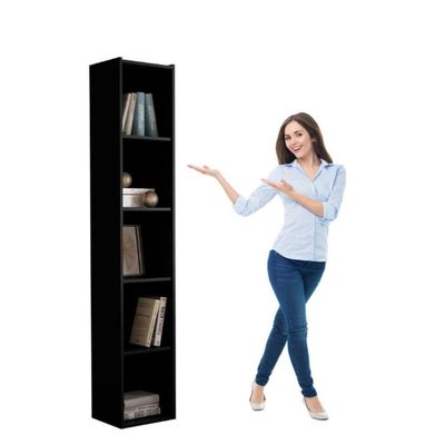 Estante Livreiro Com Prateleiras Janaína Preto