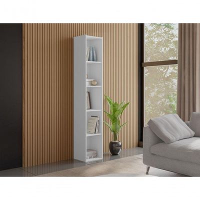 Estante Livreiro Com Prateleiras Janaína Kit 3 Unid Branco