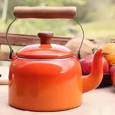 Chaleira Tradicional Esmaltada Laranja 1,8 L Ewel