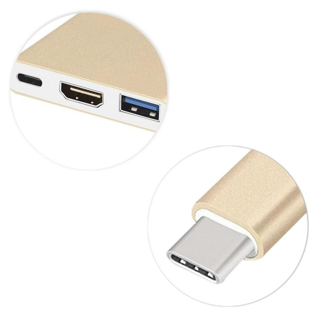 Adaptador Conversor Usb 3.1 Type C Thunderbolt 3.0 X Hdmi Usb 3 Tipo C