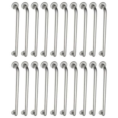 Alça De Apoio Barra Inox Kit 20 Unidades 70cm Segurança Idoso Deficiente