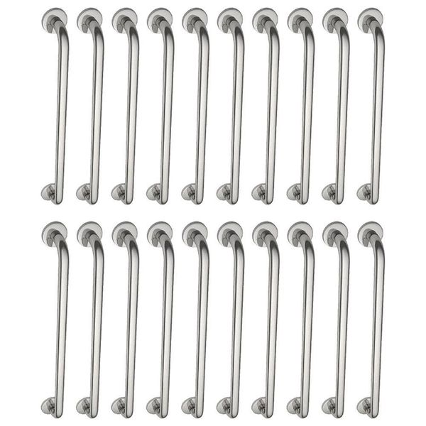 Alça De Apoio Barra Inox Kit 20 Unidades 70cm Segurança Idoso Deficiente
