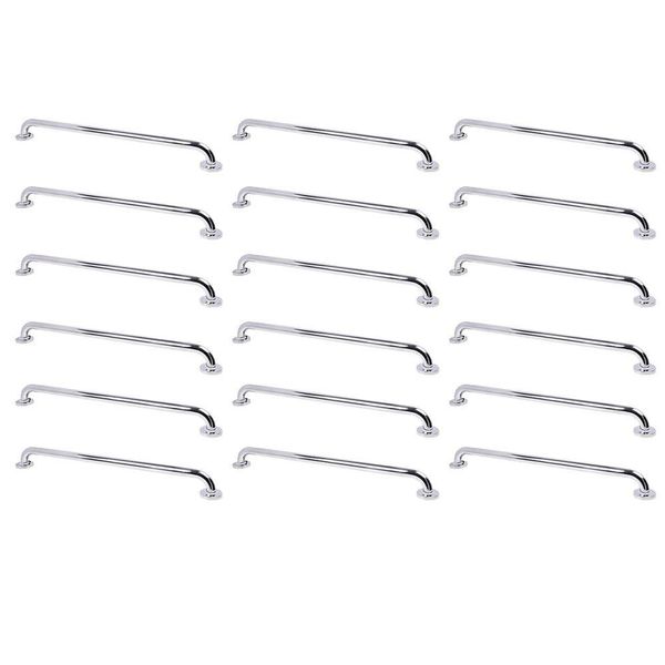Alça De Apoio 70cm Barra Inox Kit 18 Unidades Idoso Deficiente Cadeirante Suporte