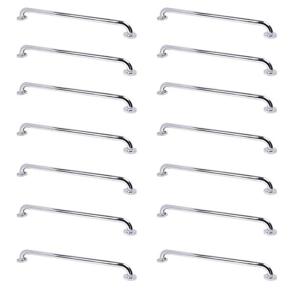 Alça De Apoio Barra Inox Kit 14 Unidades 70cm Segurança Idoso Deficiente